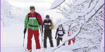 Skifahren im schönen Engadin.